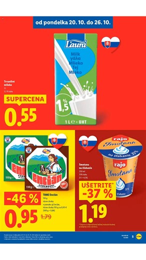  Nový LIDL leták je tu!  Od pondelka 20.10.2025  na teba čakajú neodolateľné zľavy a super akcie!  Nakúp čerstvé potraviny  a potreby do domácnosti za super ceny   Klikni a daj vedieť aj ostatným! ️ #akcie #zľavy #letáky #ponuky #lidl | Letakomat.sk | Facebook