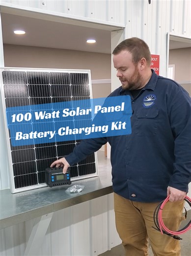 Got a battery that keeps going dead? Check out our 100 Watt Solar Panel Kit perfect for charging up batteries. Give us a call with questions 417-708-5359 #missouriwindandsolar #offgrid #diysolar #solarpanel #blowhardshinebright