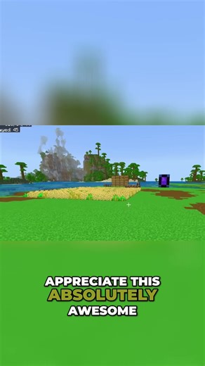 Minecraft Island Flattened: Epic Terrain & Respiration III! #shorts