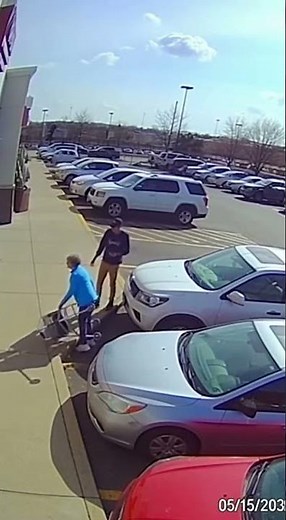 Young Man Saves Elderly Woman with CPR | Parking Lot CCTV