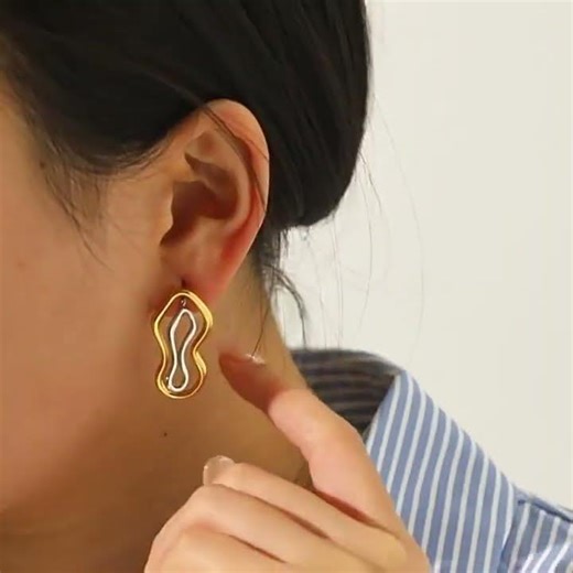 Tiger Eye Stone Stainless Steel Earrings & Necklace | Luxury Waterproof Jewelry for Women