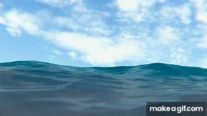 Ocean Waves Animation on Make a GIF