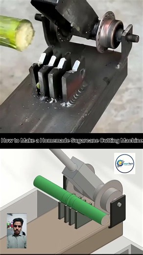 How to Make a Homemade Sugarcane Cutting Machine | Genius Mechanical Engineering Explained