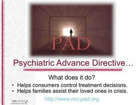 Psychiatric Advance Directives Introduction
