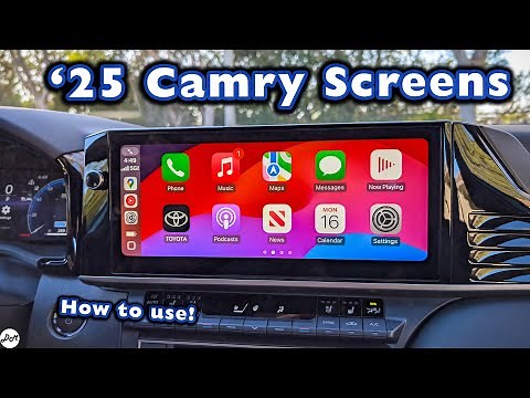 2025 Toyota Camry – 12.3" Infotainment Review | How To Pair iPhone, Apple CarPlay, Android Auto