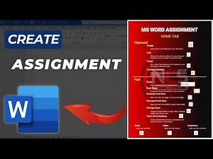 Create Assignment in MS WORD