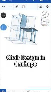 Onshape Mobile Series - 5 | Chair Design in Onshape #onshape #shapertools #chair #3dmodeling #cad
