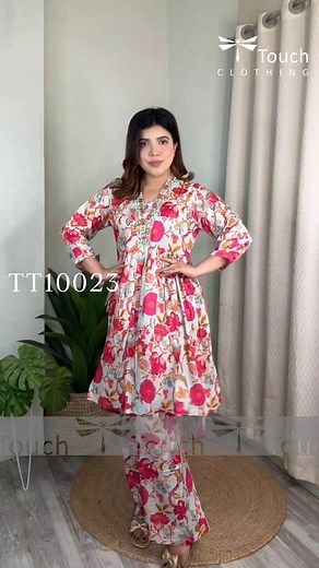 26K views · 225 reactions | RRVQ- From brunch to evening vibes — this two-piece has you covered Design Code: TT10023 Bust: 38-44 Sleeve: 19 Length: (Front: 39; Back: 46) Pant length: 37 Leg opening: 26 Fabric: Mixed Cotton (Two-piece) #style #tshirts #outfitoftheday #trend #ttouchclothing | TTouch Clothing | Facebook