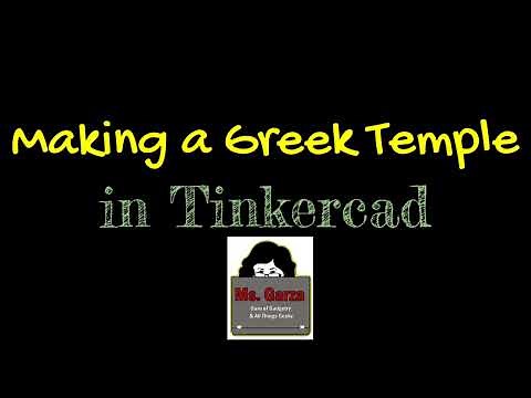 Building a Greek Temple in Tinkercad