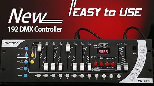 pknight 192 DMX controller tutorial