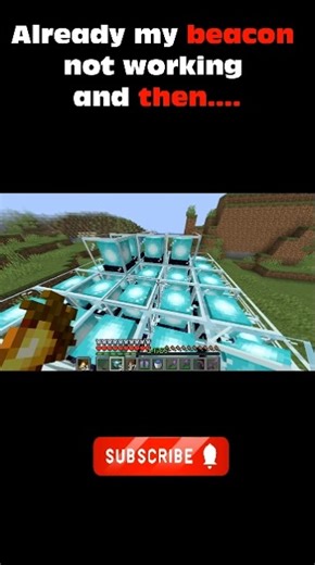 When Your Beacon Suddenly Stops Working 😭 #minecraft #minecraftshorts