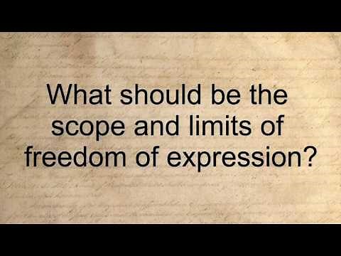 What should be the scope and limits of freedom of expression? L29S3