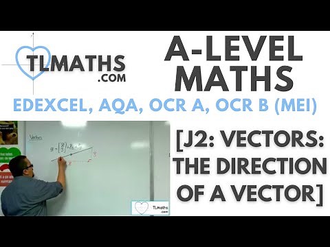 A-Level Maths: J2-02 [Vectors: The Direction of a Vector]