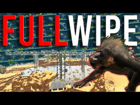 How a 45,000 HOUR TRIO Survived 300 Days In The BEST Crouch CAVE - A Full ARK Wipe STORY