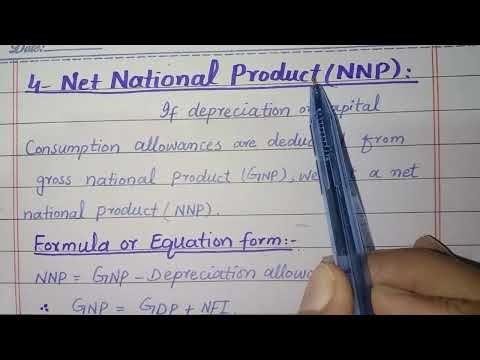 Concepts of National Income|| Net Domestic Product And Net National Product.