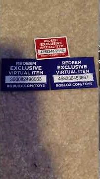 3 FREE ROBLOX TOY CODES FIRST COME FIRST SERVE