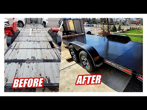 Converting a Wooden Deck Trailer Into a Metal Deck!