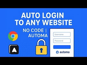 Automa Auto Login Workflow | Automate Website Login (No Code)