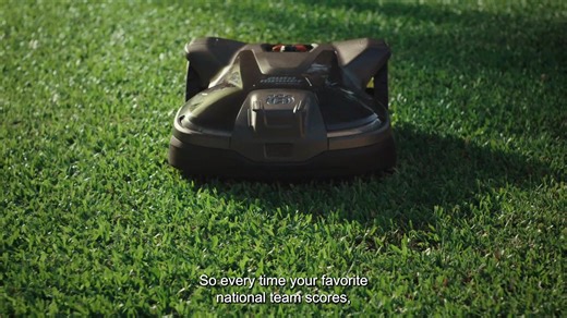 12K views · 132 reactions | Curious to know how Husqvarna turns 150,000 robotic lawn mowers into dancing footballs fans? You simply choose your favorite national team in the Automower Connect App. Your mower will then follow this team's matches, show the scoreboard on its monitor and celebrate with you in real-time when a goal is scored. Right there on your lawn, with a dance and a fanfare 烙⚽. Read more: www.husqvarna.com/victorydance | Husqvarna | Facebook