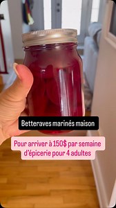La recette de betteraves marinés; - 5 livres de betteraves - 3 tasses de vinaigre - 2 tasses d’eau - 1 tasse de sucre Faire bouillir les betteraves 1:15 ( jusqu’à ce qu’elles soient tendres) Éplucher et les couper en rondelles ou en cubes Faire bouillir l’eau, le sucre et le vinaigre ensemble. Verser sur les betteraves encore chaude. Fermer les pots et faire bouillir 35 minutes Voilà 🤗 #marinades #betteraves #economiser #epicerie #faitmaison #cuisineralamaison | Isabelle Robert-Gym for me