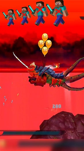 Hungry Shark Evolution Sharks Long Jump Steve Shark noob vs Noob Shark 🦈 King 👑#new #minecraft