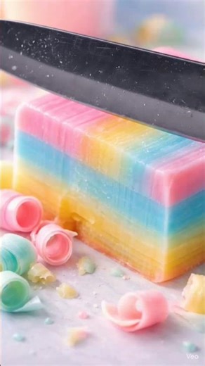 Most Satisfying Rainbow Soap Cutting 🧼🌈 | Relaxing ASMR Sounds