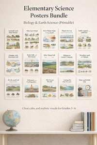 Elementary Science Posters | Biology & Earth Science Classroom Decor (digital Download) - Etsy UK