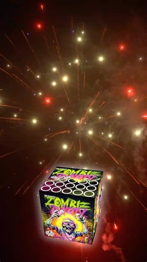 25 SHOTS 38MM!!! | SR Pyro Zombie Party F3 | @PASSION4PYRO-DE | #fireworks #pyro #shorts