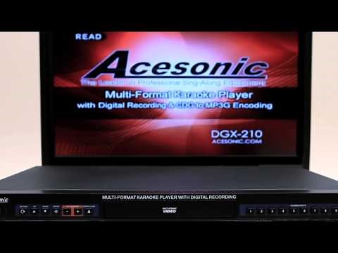 Acesonic DGX-210 Multi-Format Karaoke Player with MP3G Converter - How to set it up