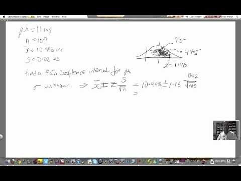 Calculating a confidence interval for the mean. Large sample.