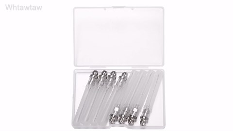 9 Pcs Grease Gun Needle Nozzle Kit, Slotted Grease Fitting Rubber Nipple Adapter, Stainless Steel Bearing Grease Injector Needle Dispenser Tool Set for Narrow Space & Deep Hole Metal