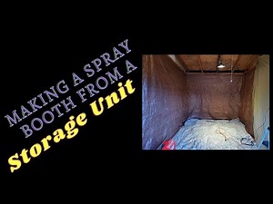 Making a paint booth in a storage unit! Painting furniture. Making a living selling out of a booth!