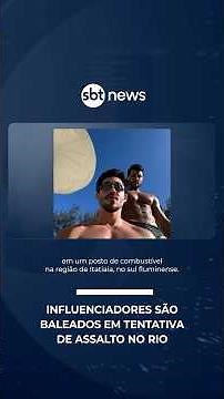 Influencers Vittor Fernando and Gabriel Fuentes are shot in an attempted robbery | #SBTManha