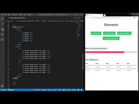 179 Progressbar et Tableau