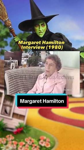 Margaret Hamilton talks about her role in The Wizard of Oz in 1980. #wickedwitchofthewest #fypシ #wizardofoz #margarethamilton #wickedwitch