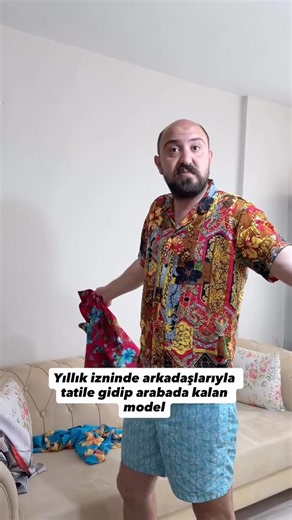 Model Oğuzhan Alpdoğan went on vacation with his friends during his annual leave and ended up sta...