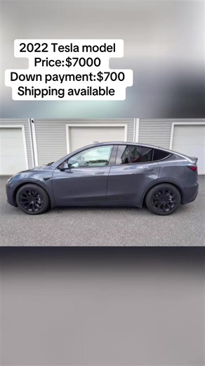 Same Day Shipping 🚚 2022 Tesla Model Y Long Range AWD Price $7000 Down payment $700 Monthly payment $500 Mileage 42,400 VIN 7SAYGDEE9NF378579 Engine Dual Electric Motors Drivetrain 4WD/AWD Transmission Automatic Body Style SUV/Crossover