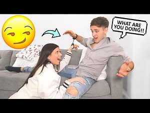 LEADING My Boyfriend On While Being HANDCUFFED For 24 Hours!!