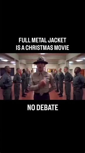 My favorite Christmas movie is Full Metal Jacket. The end. #themarinerapper #christmas #fullmetaljacket #marines #military | The Marine Rapper