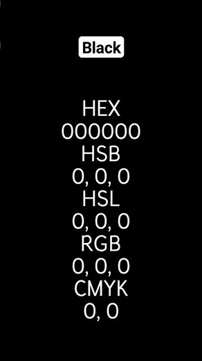 HTML Color Code Black | HEX Codes