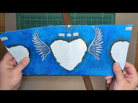 Canvas Valentine Journal Covers Tutorial