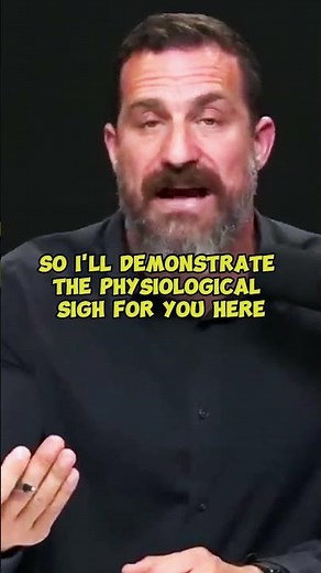 How to do a Physiological Sigh #andrewhuberman #neuroscience