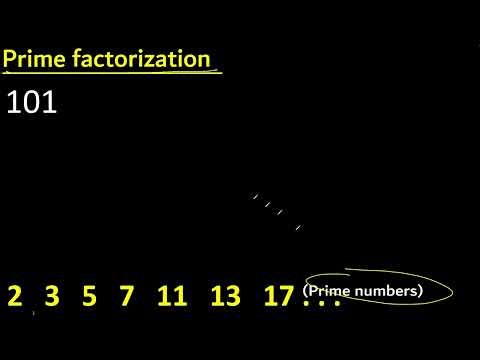Prime factorization of 101 , How to find prime factors