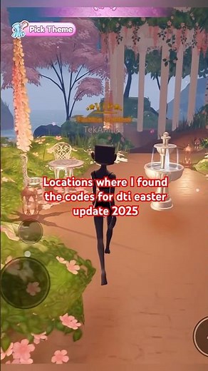 Locations for the codes for dti easter update 2025 #dti #dresstoimpress #roblox
