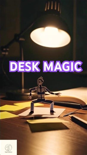 This papercraft animation is so satisfying 🕺 #shorts #stopmotion