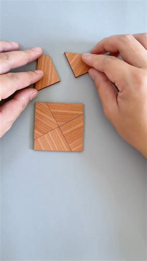 How can you construct two squares from six pieces? | Puzzle-H