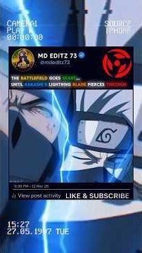 ⚡ Kakashi’s Lightning Blade Strikes Kakuzu | Coldest Shinobi Finish