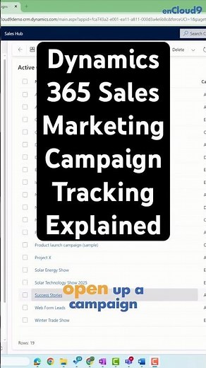 See how Dynamics 365 Sales tracks your marketing campaigns. #Dynamics365
