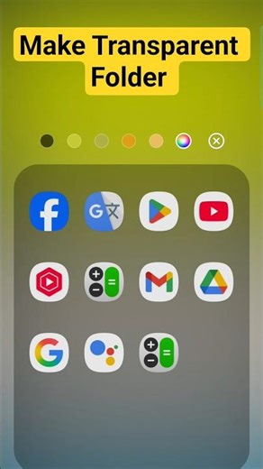 Make Transparent Folder 📂 on Samsung 🔥#shorts #TechShoba