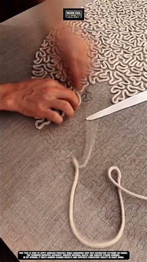 Cord Gluing Tool for Precise Rope Pattern Application Best for craft #tool